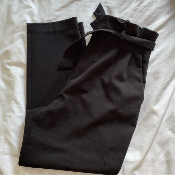 H&M high waist cigarette pants with belt - Picture 1 of 3